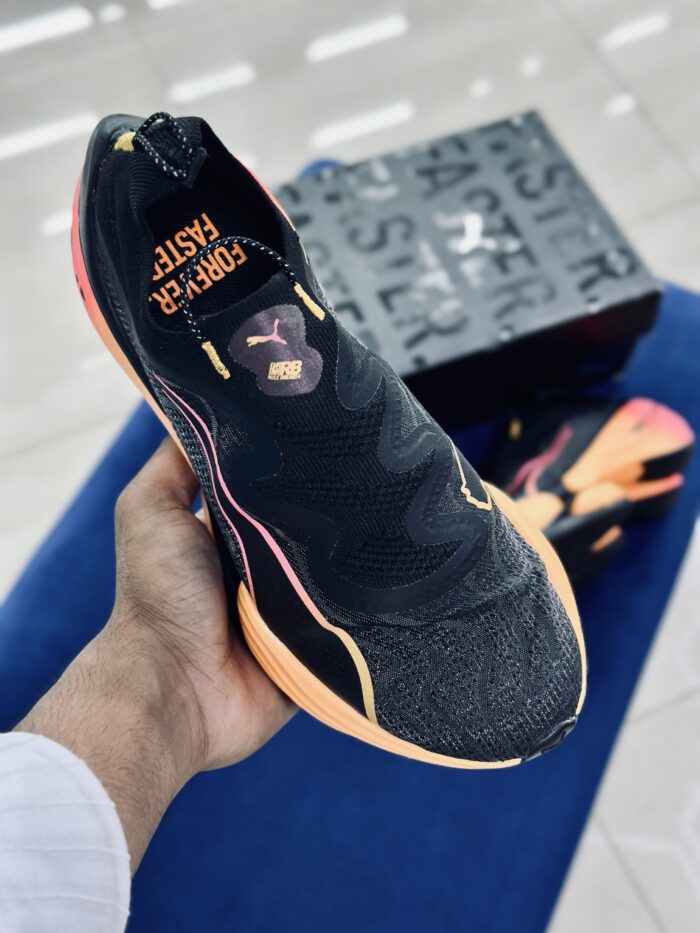 Puma Fast-RB Nitro Elite FF Black  Sun Stream Sunset Glow - Image 3