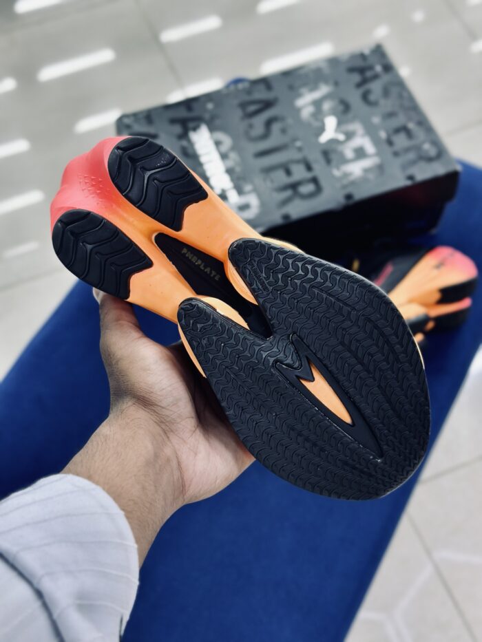 Puma Fast-RB Nitro Elite FF Black  Sun Stream Sunset Glow - Image 4