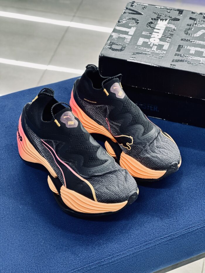 Puma Fast-RB Nitro Elite FF Black  Sun Stream Sunset Glow - Image 6
