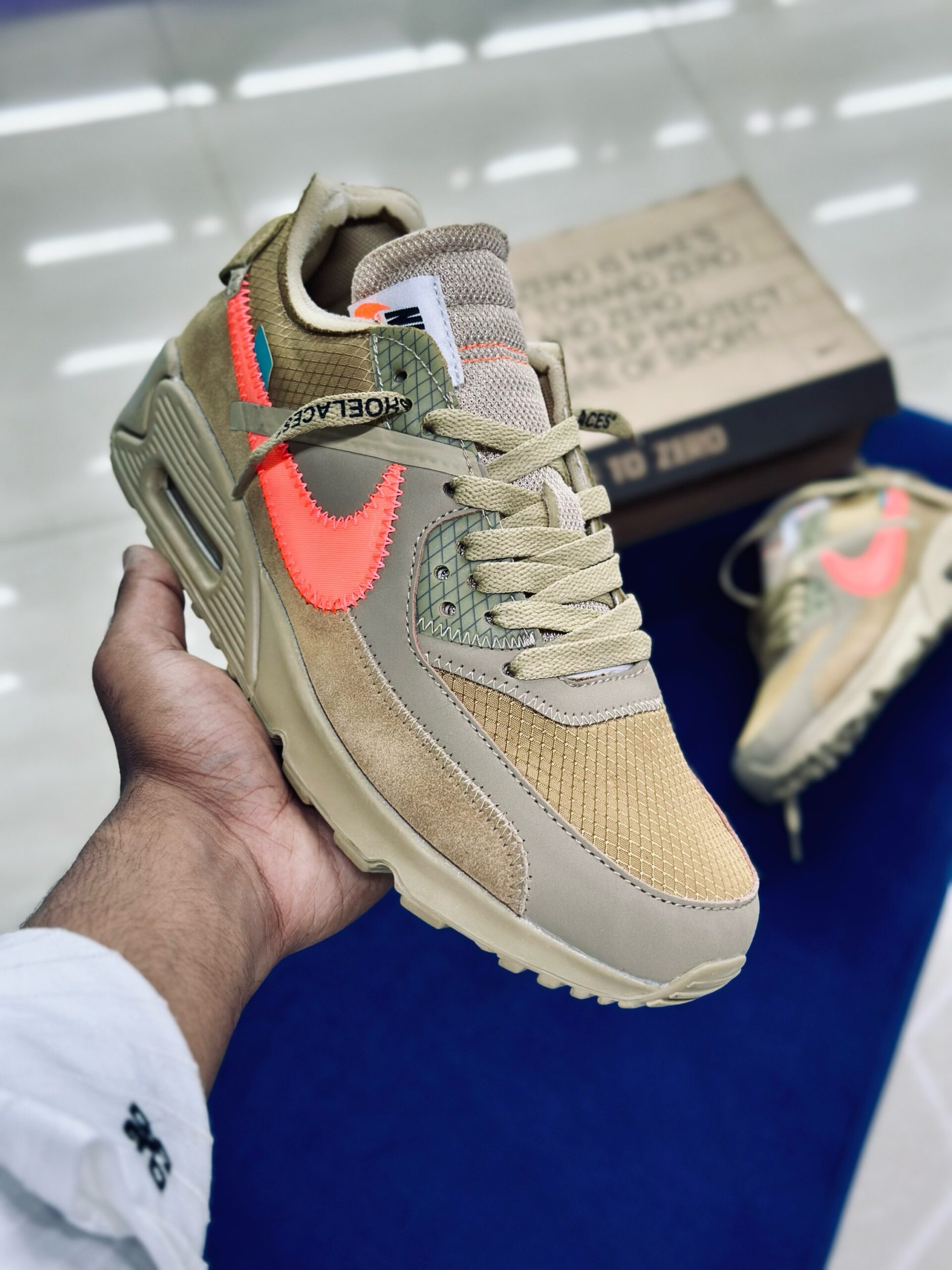 img_3838 Nike Air Max 90 X OFF-WHITE Desert Ore - Image 1