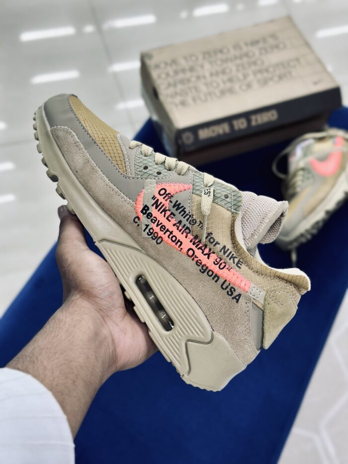 Nike Air Max 90 X OFF-WHITE Desert Ore - Image 2