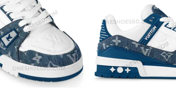 Louis Vuitton Trainer Monogram Denim WhiteBlue DS