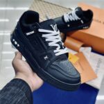 Louis Vuitton Trainer Black Embossed Monogram
