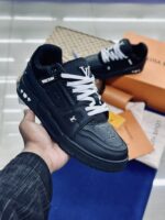 Louis Vuitton Trainer Black Embossed Monogram