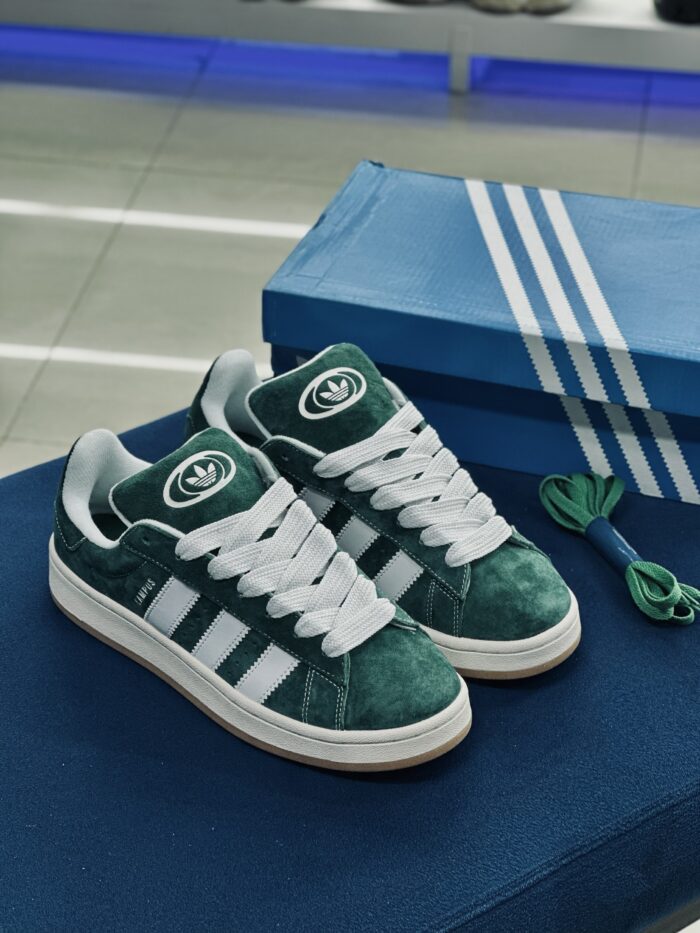 Adidas Campus 00s Dark Green Cloud White - Image 6