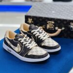 Louis Vuitton x Nike Air Jordan 1 Low OG Custom Brown