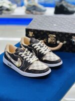 Louis Vuitton x Nike Air Jordan 1 Low OG Custom Brown