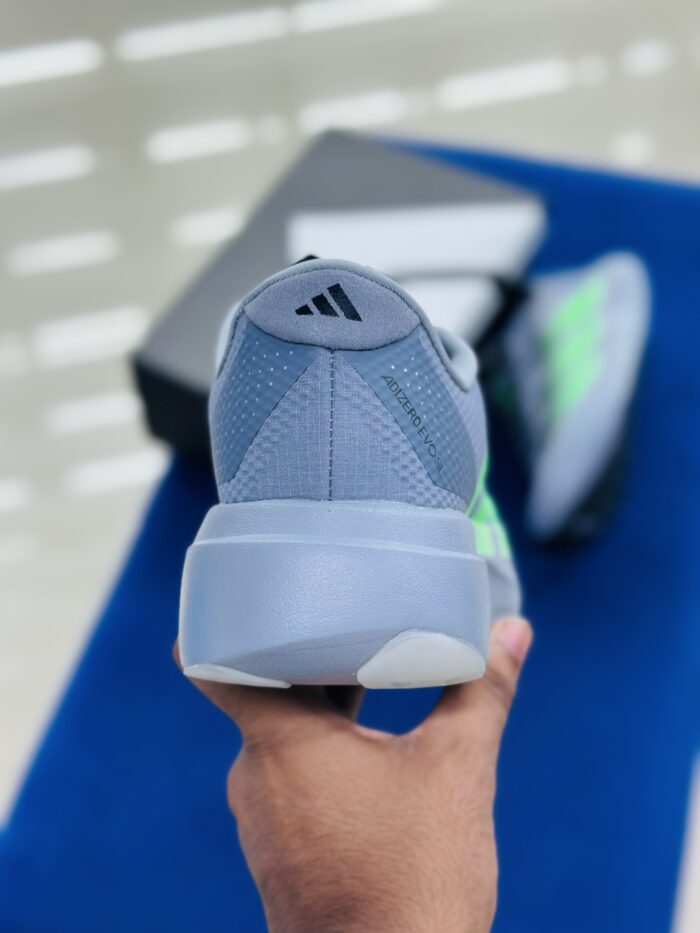 Adidas Adizero EVO SL Grey Screaming Green - Image 4