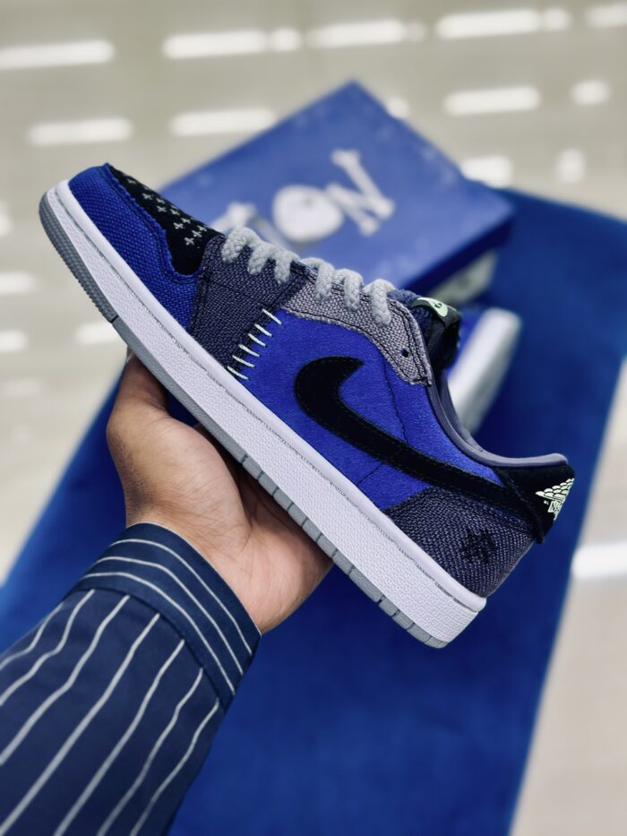 Air Jordan-1 Low OG Zion Williamson Voodoo Alternate Blue - Image 2