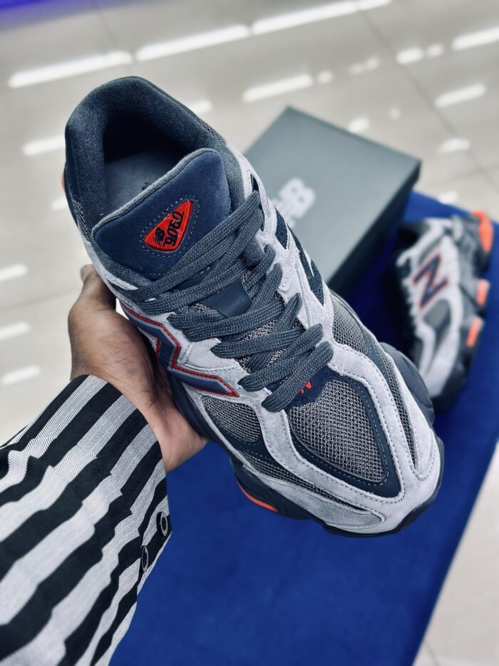 New Balance 9060 Grey Red Black - Image 3