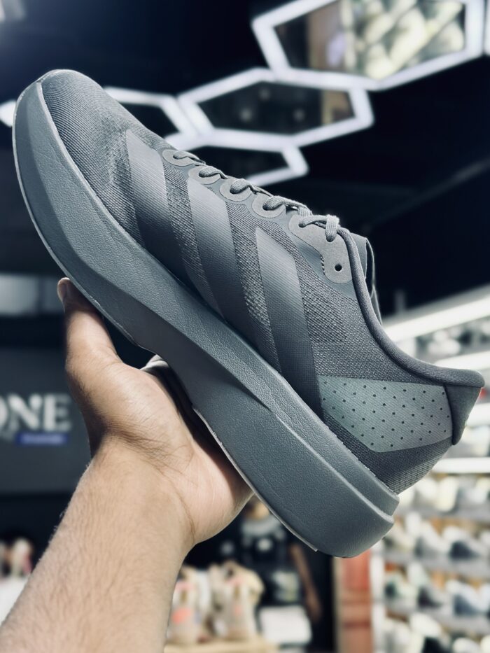 Adidas Adizero Evo SL Grey Black Lime Burst - Image 2