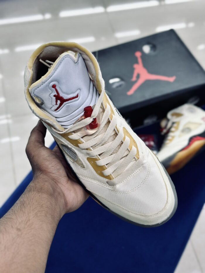 Air Jordan 5 X OFF-WHITE Sail - Image 3