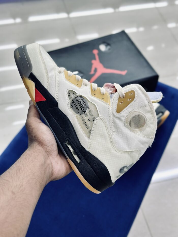 Air Jordan 5 X OFF-WHITE Sail - Image 2