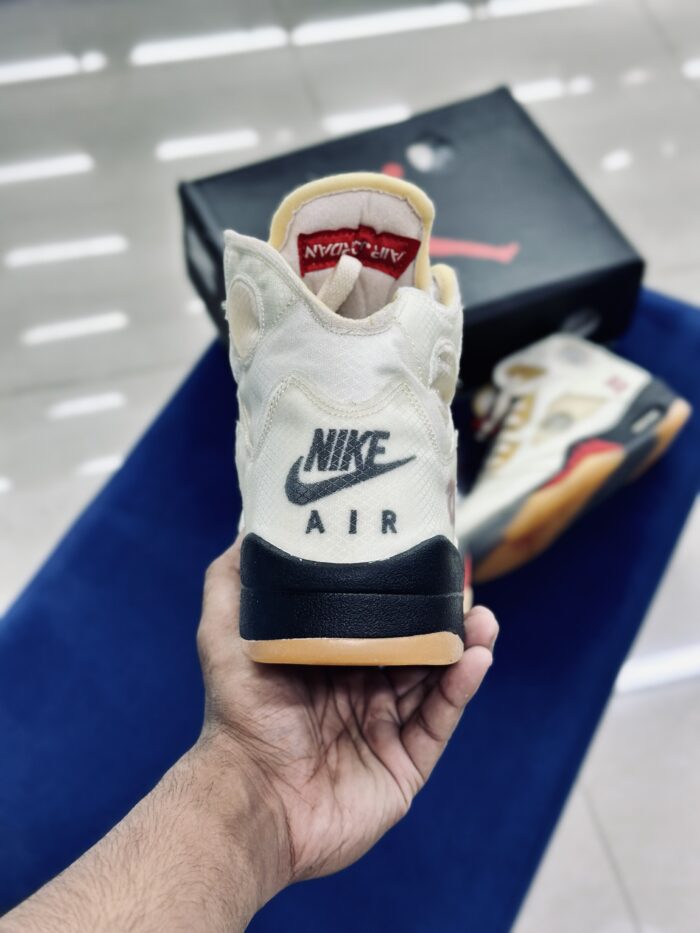 Air Jordan 5 X OFF-WHITE Sail - Image 5