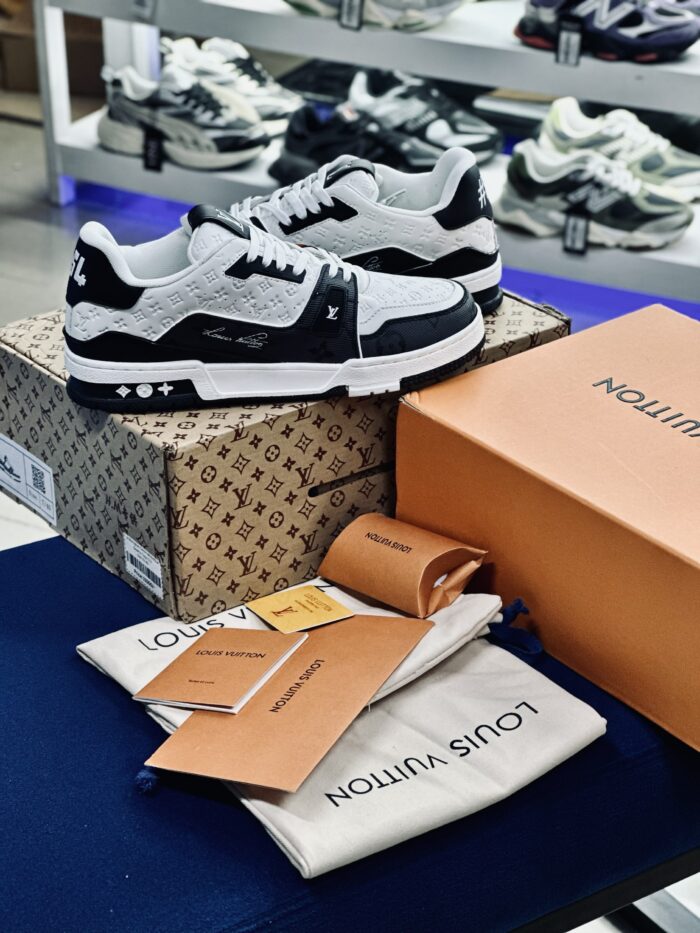 Louis Vuitton LV Trainer #54 Black White - Image 6