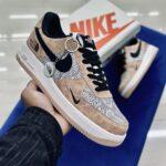 Nike Air Force 1 Low X The North Face Beige Black