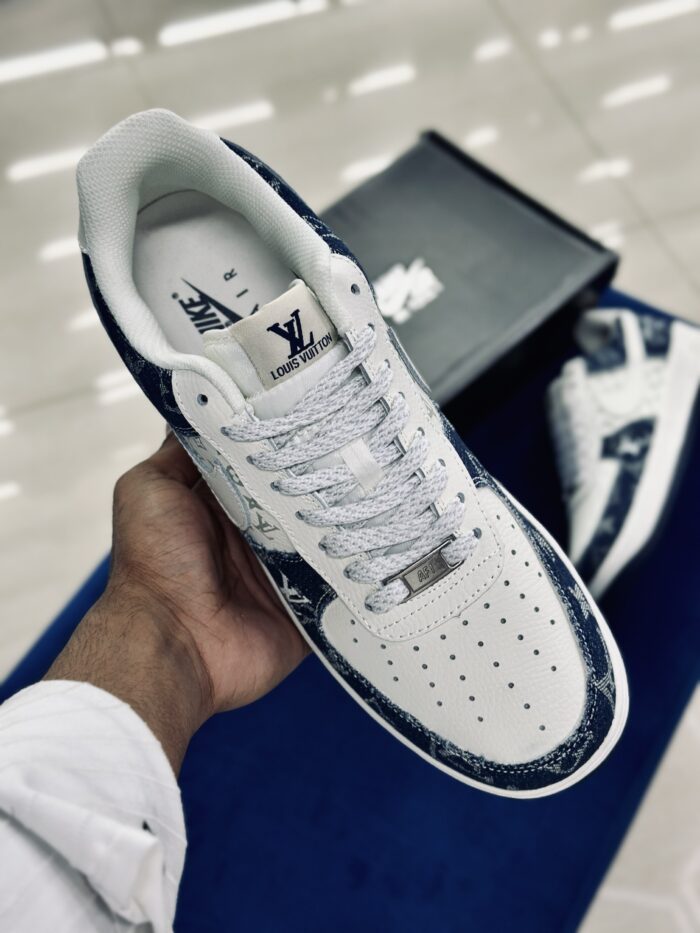 Nike Air Force 1 Low X Louis Vuitton Denim Blue - Image 3