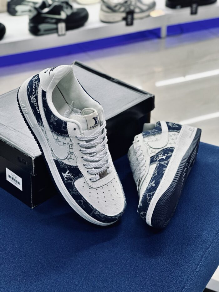 Nike Air Force 1 Low X Louis Vuitton Denim Blue - Image 6
