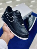 Nike Air Force 1 Low '07 Black White Sole (2023) - Image 2