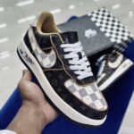 Louis Vuitton X Nike Air Force 1 Low Monogram Brown Damier Azur