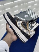 Louis Vuitton X Nike Air Force 1 Low Monogram Brown Damier Azur - Image 2