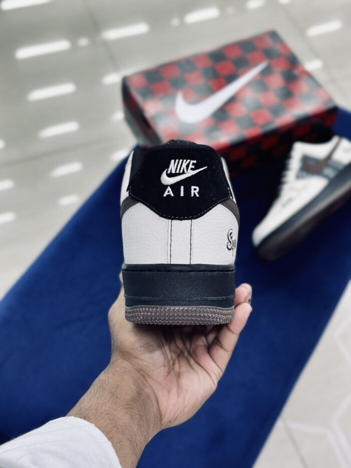 Supreme x Nike Air Force 1’07 Chocoloco Grey - Image 5