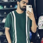 Knitted Stripe T-shirt (Green)