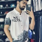 Short-Sleeves Ink Mountain Shirt (White)