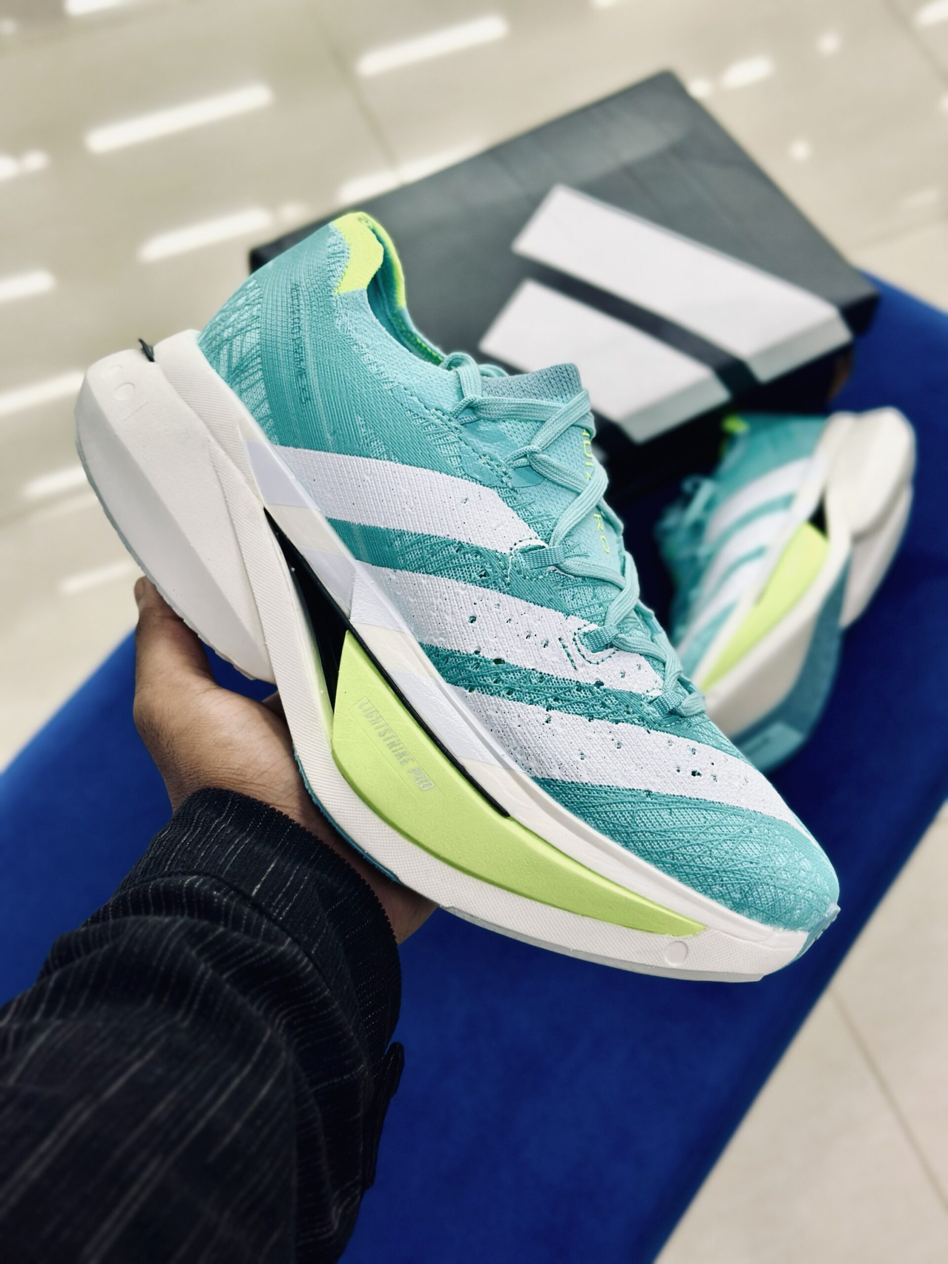 img_6406 Adidas Adizero Prime X 3.0 Strung Flash Aqua Lucid Lemon - Image 1